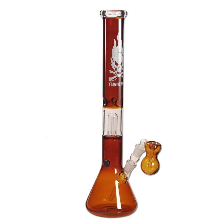 Black Leaf Icebong Percolator 'Flaming Skull'
