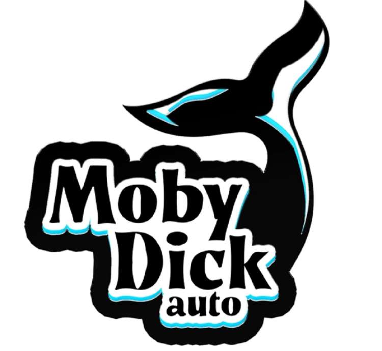 Moby Dick logo a whale's tail is visible next to the text to the right