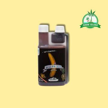 Bio Tabs Bio PK 5-8 one 500ml plastik bottle with yellow background and green GrowIsland logo in the right upper corner