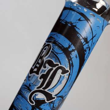 Black Leaf Glass Bong 'Wirbel'