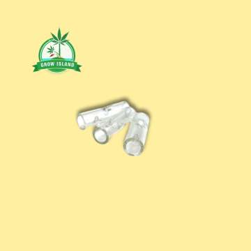 3 pieces glass filter from Jilter filter with yellow background and green Grow island logo in the left upper corner